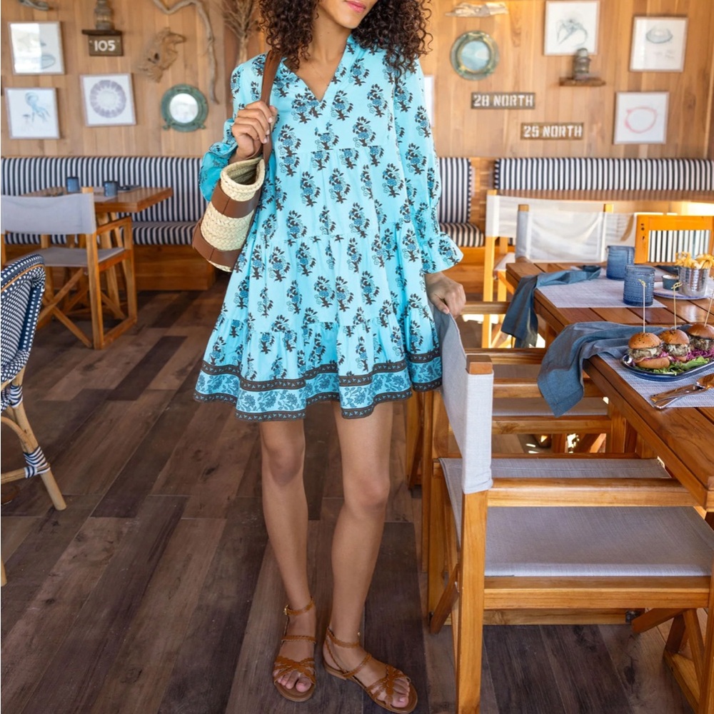 TNUCK BEACH

Tropical Turquoise Bouquet Kenzo Coverup - Picture 2 of 9